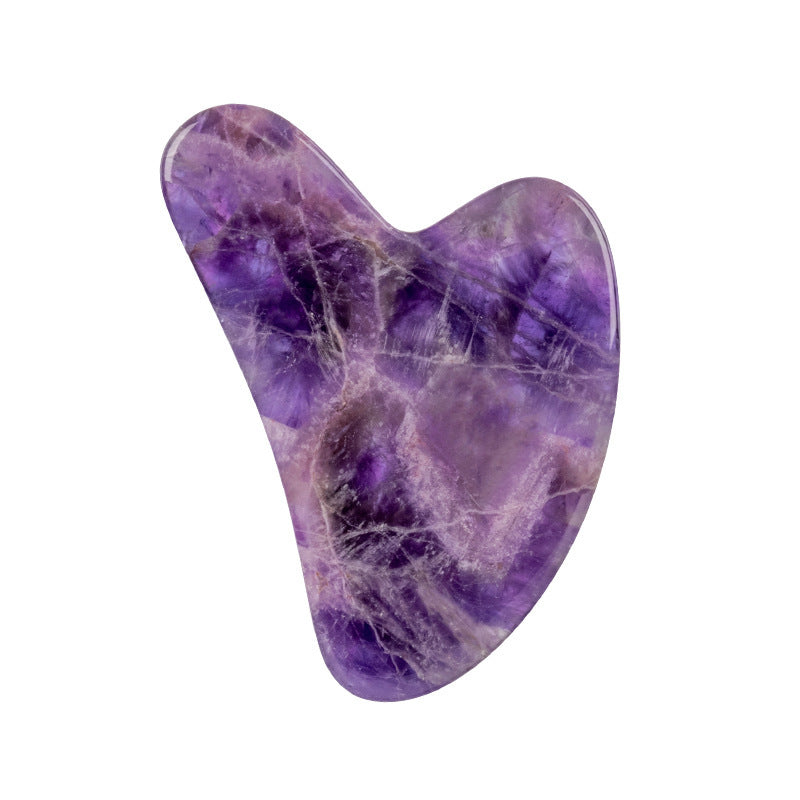 Paléssia Amethyst Roller Set Heart Shaped Gua Sha Massager