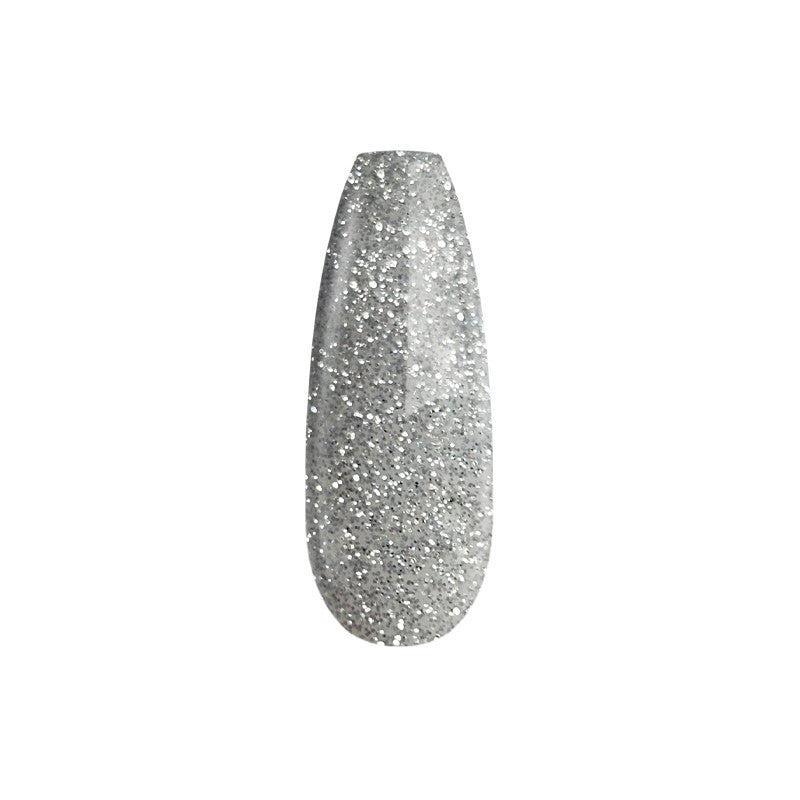 Gel Nail Polish - DN105 - Glittering Silver 7ml