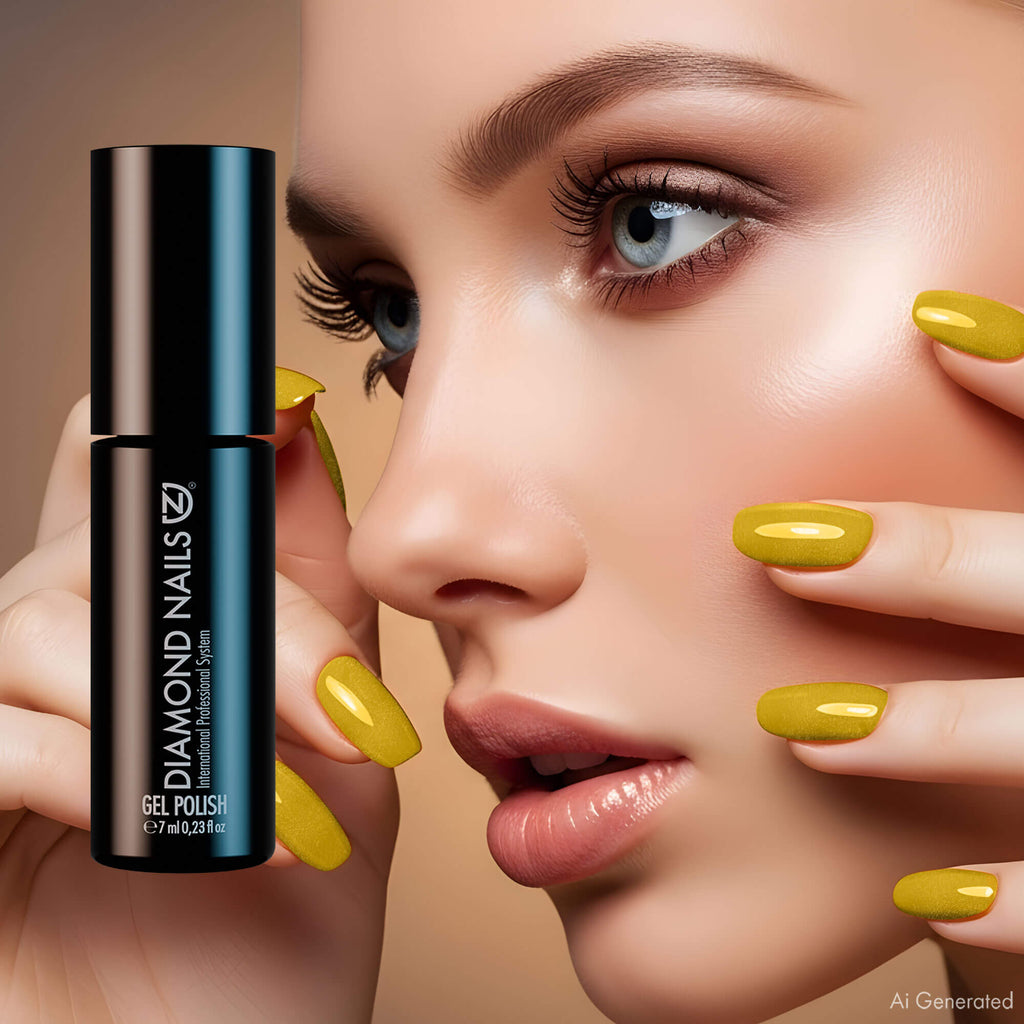 Gel Nail Polish - Pearl yellow - DN059 - 7ml