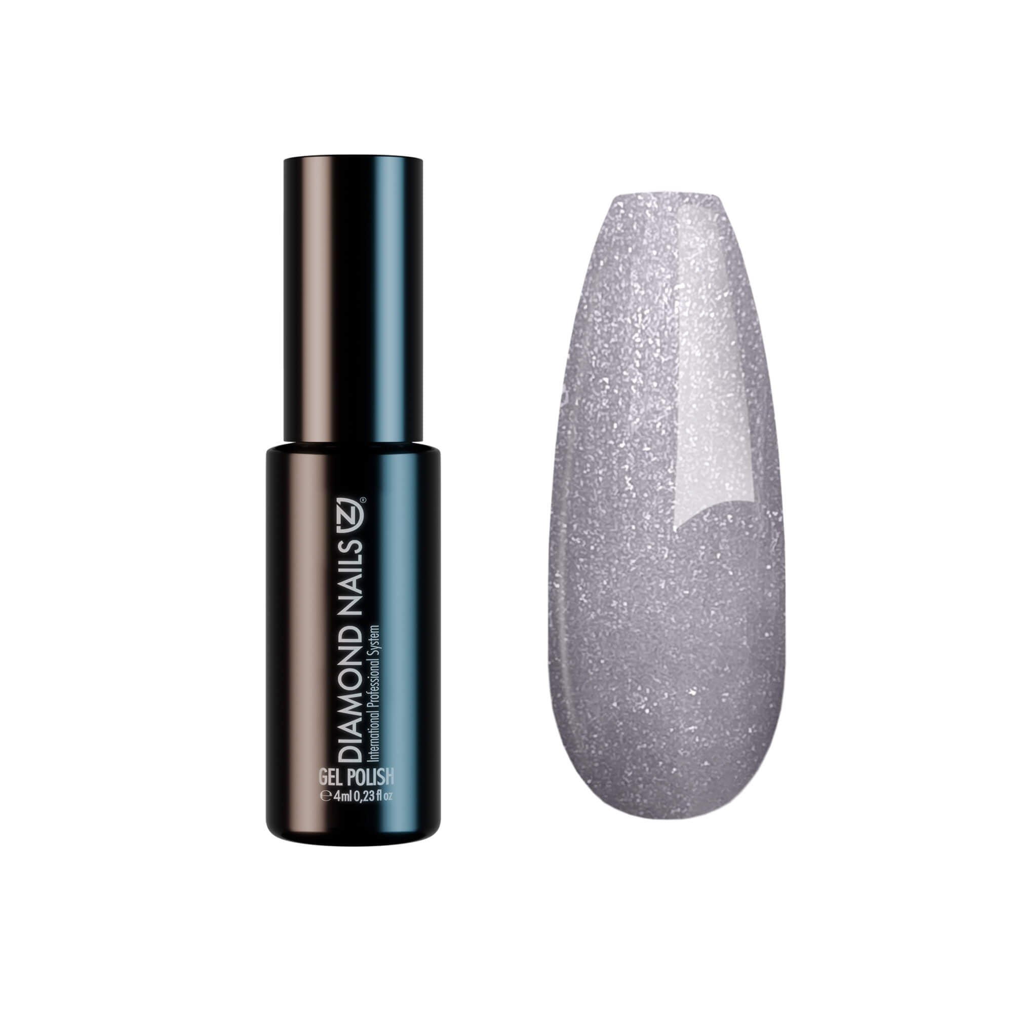 Gel Nail Polish - Silver Purple Metallic - DN165 - 4ml - Hema Free