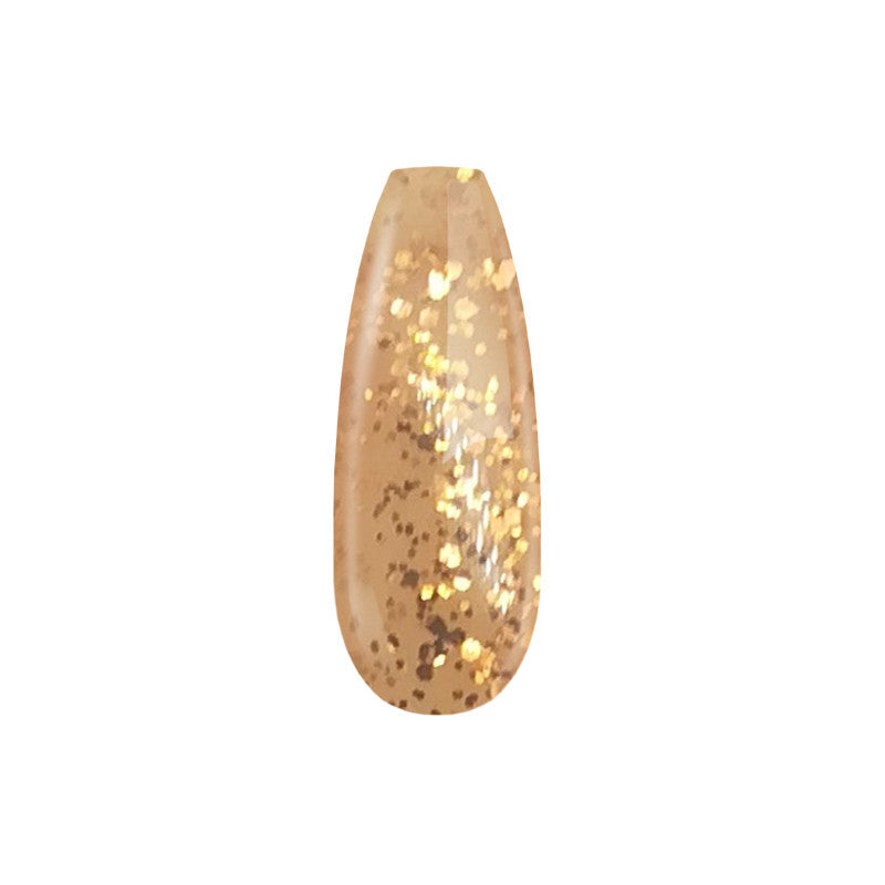 Gel Nail Polish - DN226 - Glitter Gold 7ml