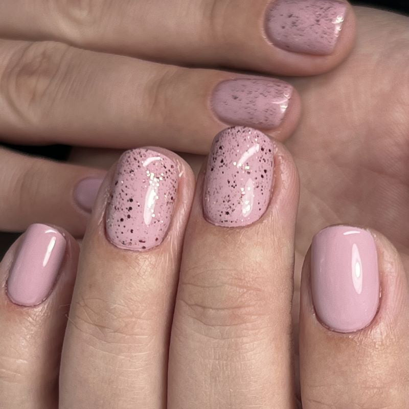 Gel Nail Polish 4ml - DN227 - Rose gold glitter - Gel Polish