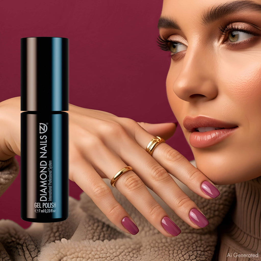 Gel Nail Polish - Red Grape - DN252 - 7ml - Hema Free