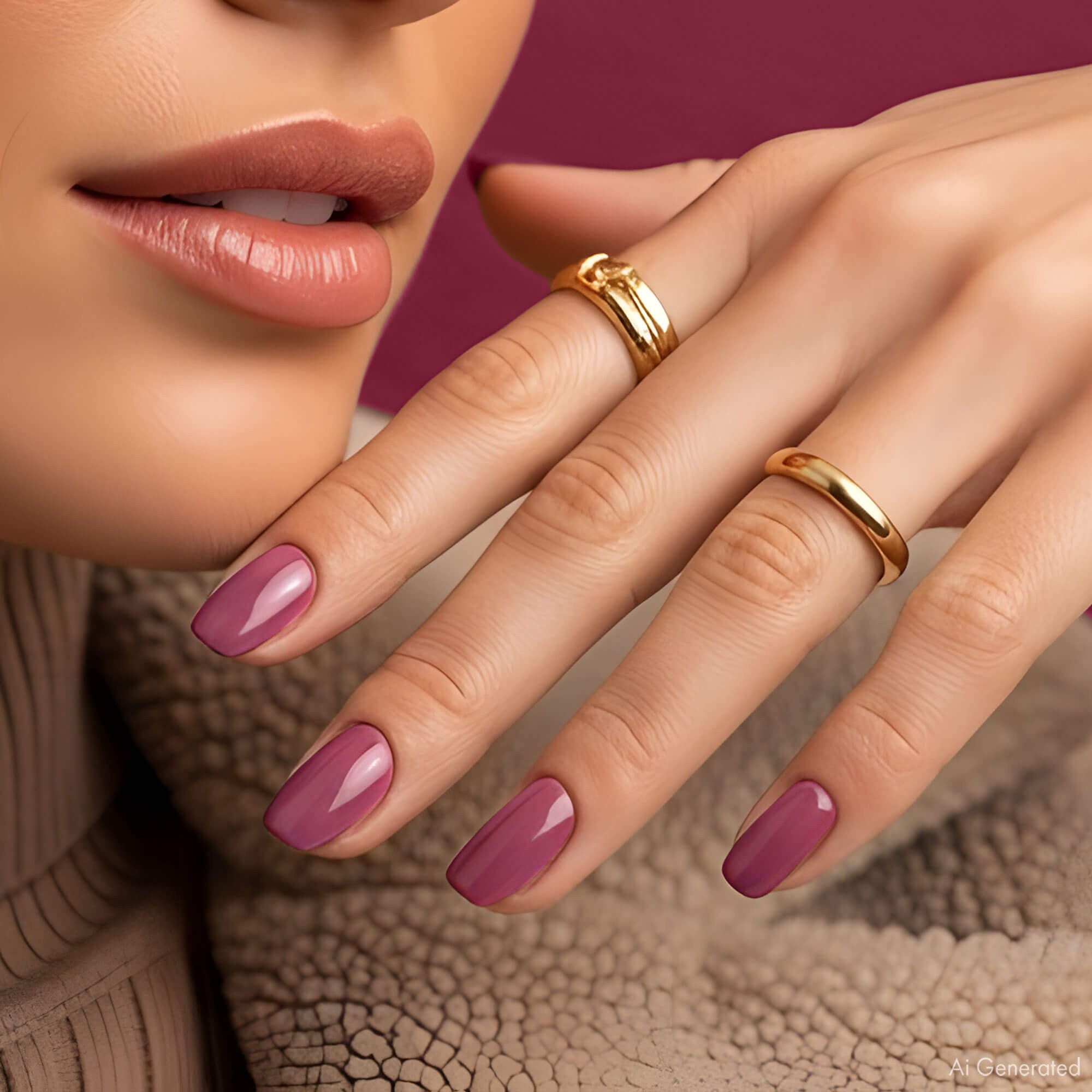 Gel Nail Polish - Red Grape - DN252 - 7ml - Hema Free