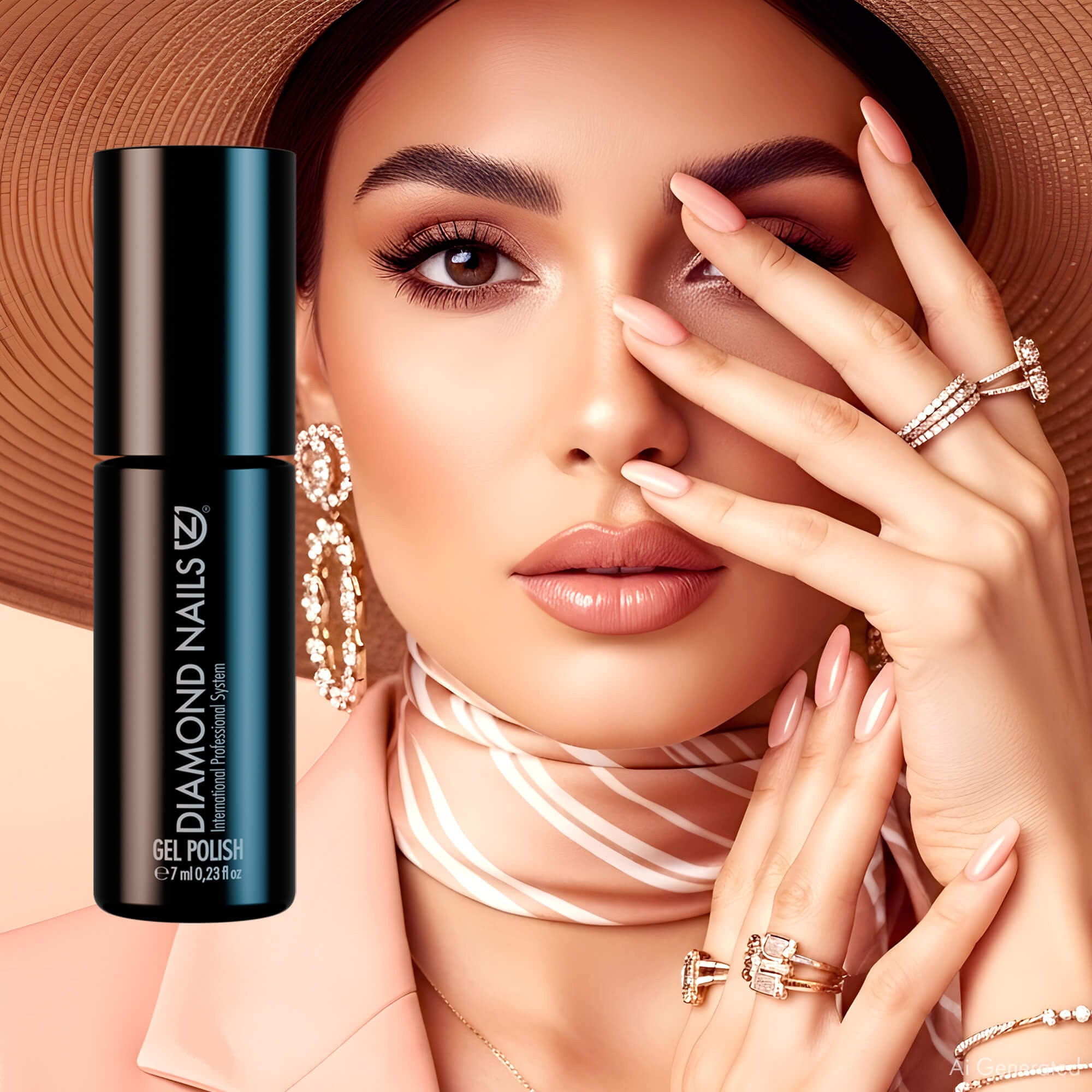 Gel Nail Polish - Apricot Peach - DN260 - 7ml - Hema Free