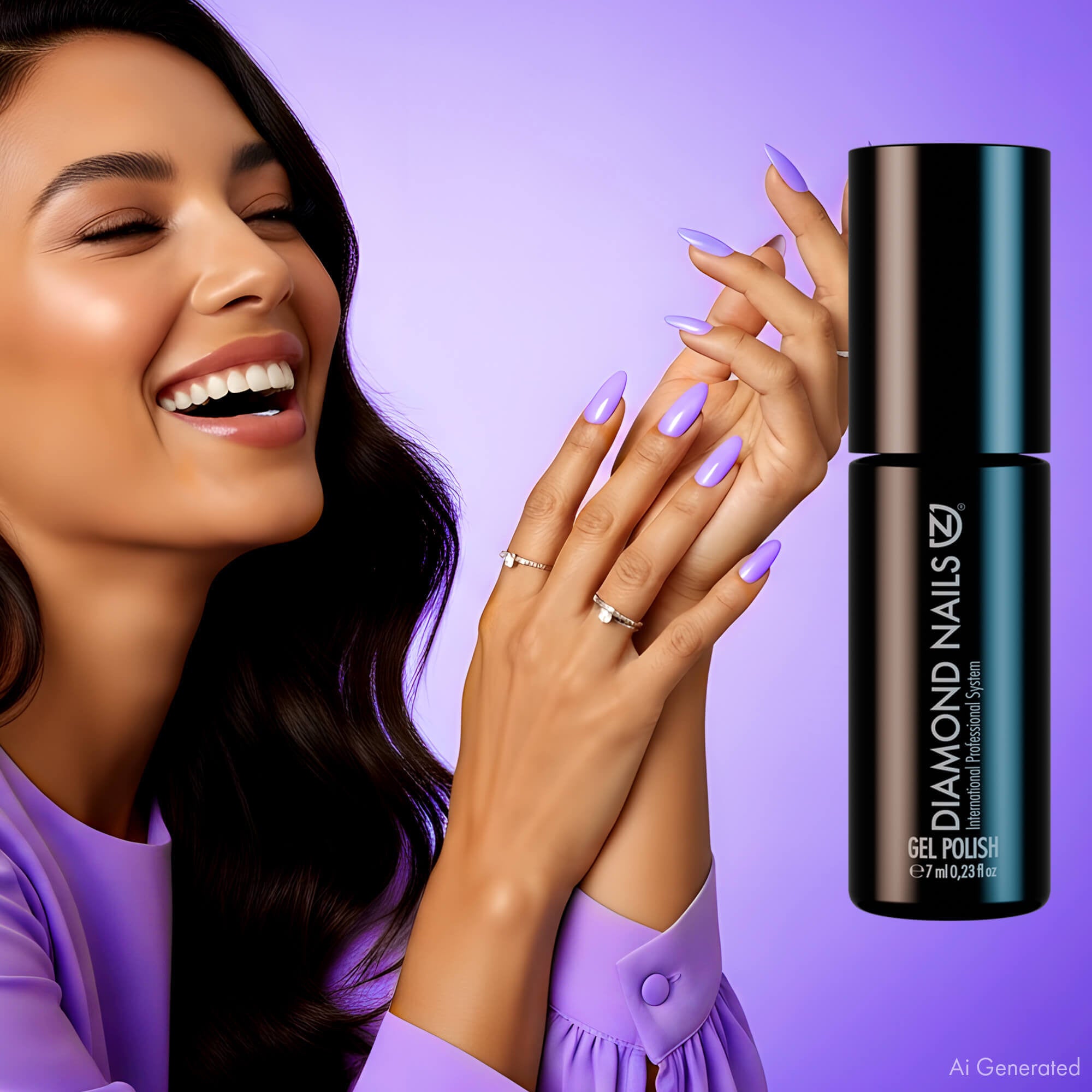 Gel Nail Polish - Playful Lavender - DN262 - 7ml - Hema Free