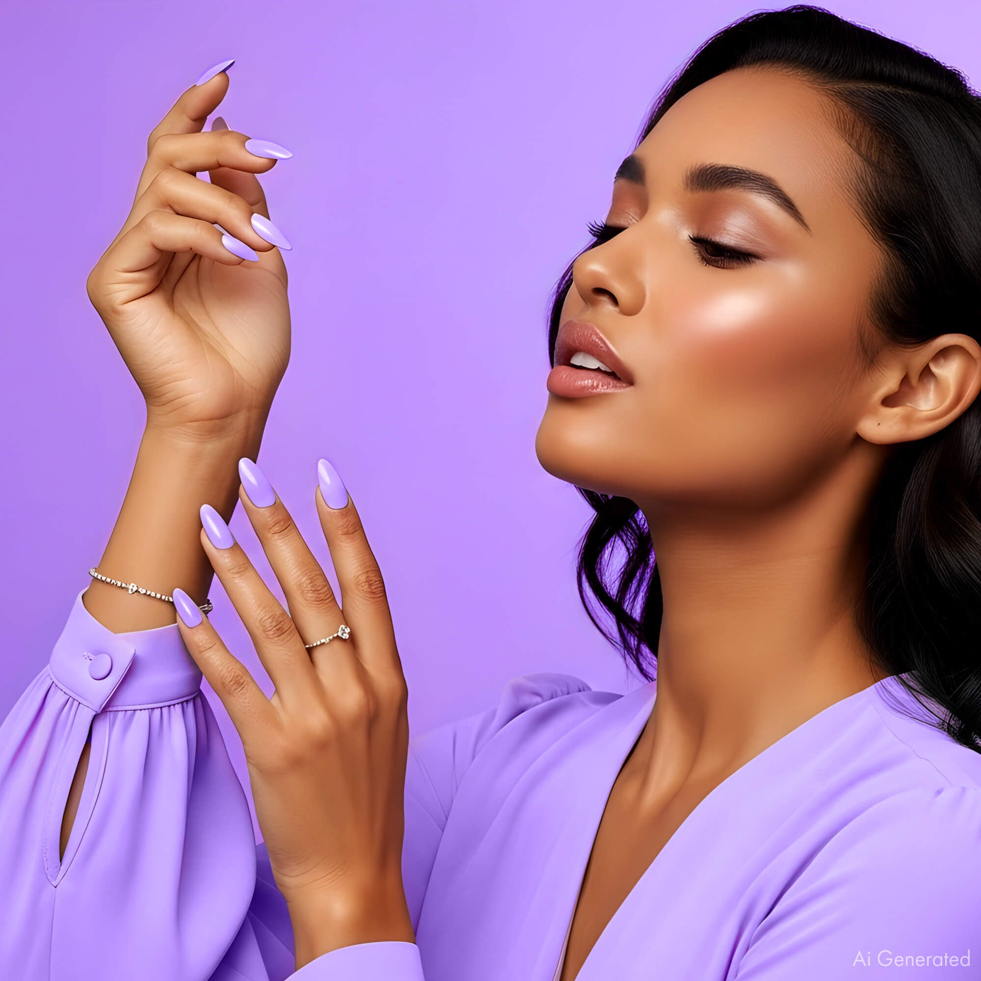 Gel Nail Polish - Playful Lavender - DN262 - 7ml - Hema Free