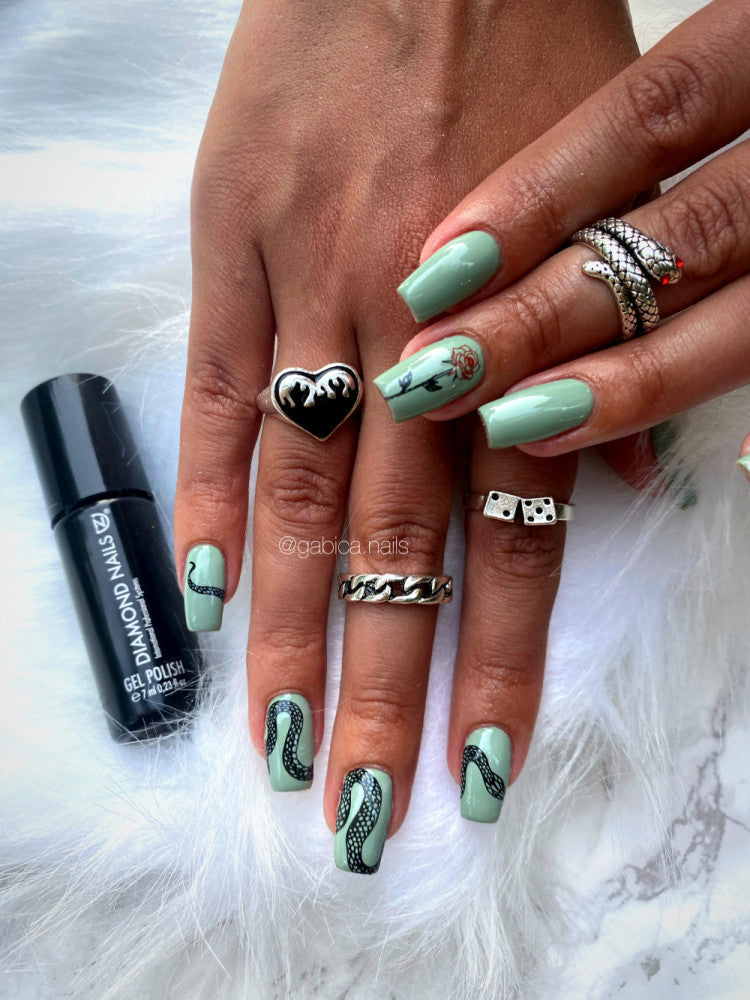 Gel Nail Polish - DN280 - Pastel Green 7ml