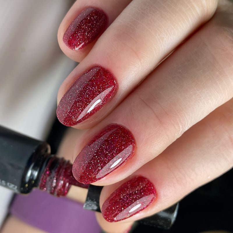 GPMAGIC05 Reflective, Red Glitter Magic 7ml