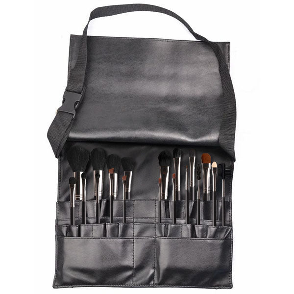 Paléssia | 18-Piece Professional Makeup Brush Set with Belt Case