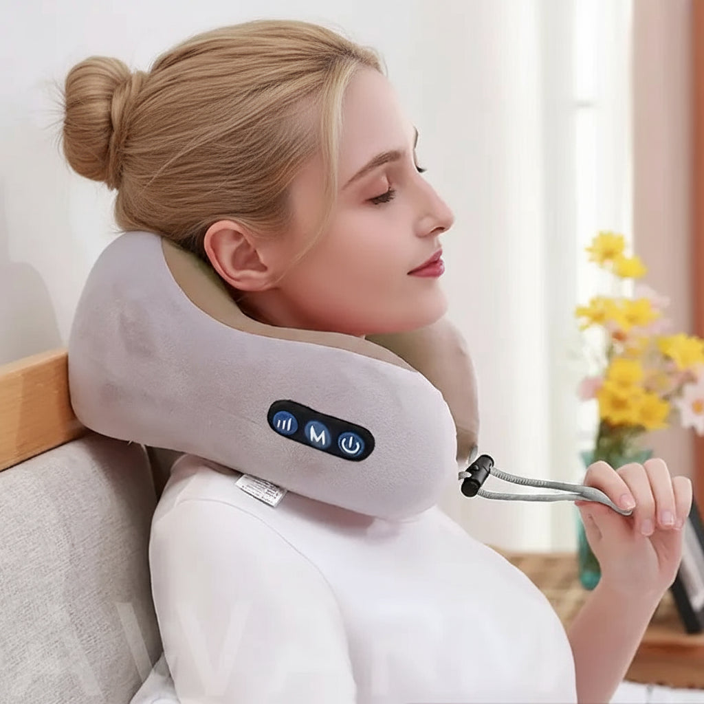 Soothing Heat Therapy Neck Massager - U-Shaped Pillow