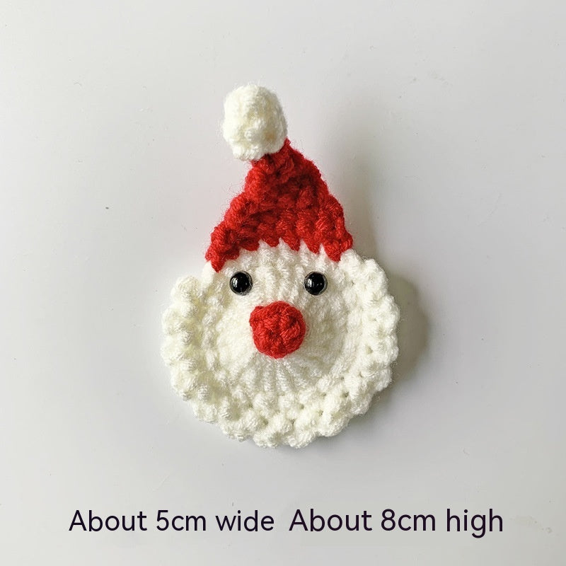 Wool Crocheted Christmas Hair Accessories