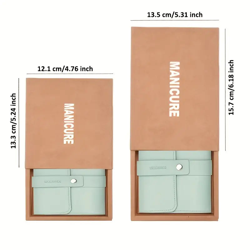 12/16 Pcs Manicure Pedicure Facial Set  With Leather Case-2