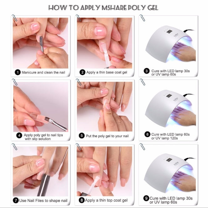 Paléssia MSHARE Acrylic Poly Gel Nail Extension Kit