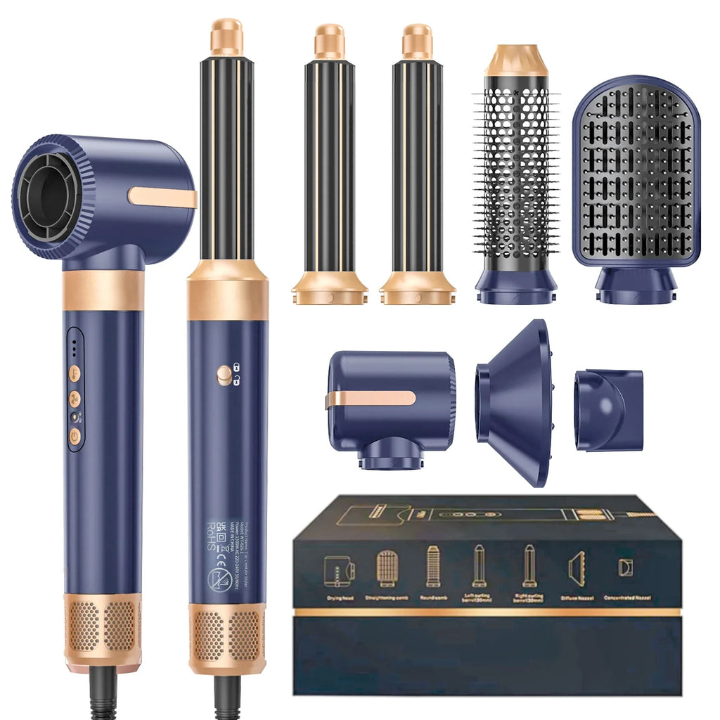 Cepillo secador de pelo 7 en 1 sin escobillas de alta velocidad