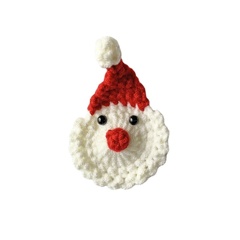 Wool Crocheted Christmas Hair Accessories