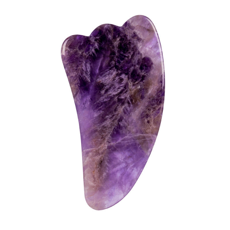 Paléssia Amethyst Roller Set Heart Shaped Gua Sha Massager