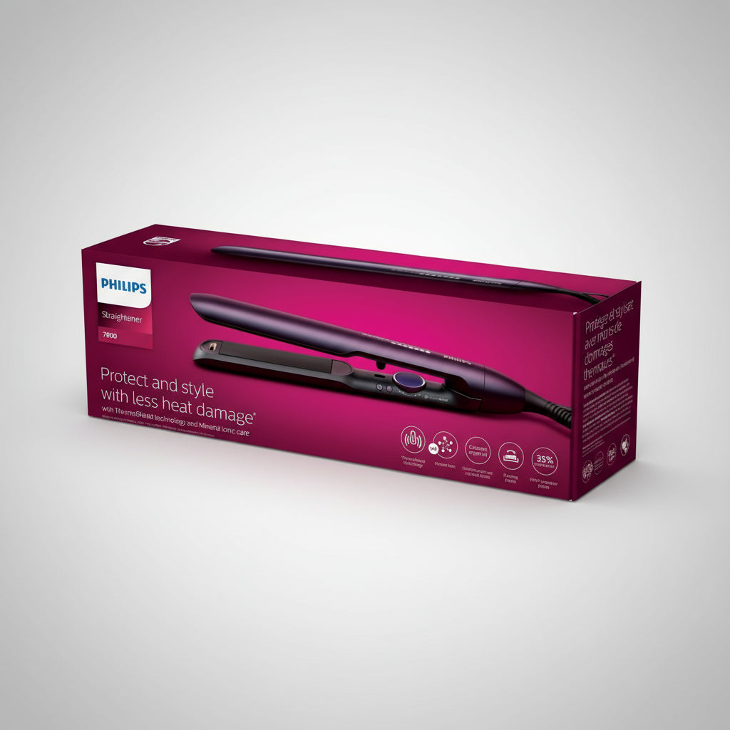Hair Straightener Philips Purple