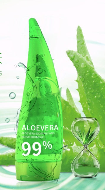 Crema facial hidratante con gel de aloe vera para el cuidado de la piel