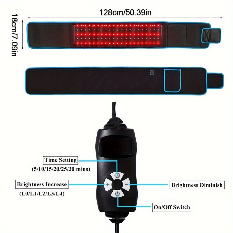 Paléssia Infrared Light Therapy Heated Wrist Belt(Black)
