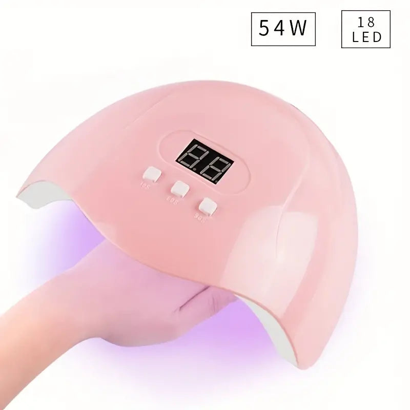 NNETM UV LED Nail Drill Kit Acrylic Nail Tips and drill Tools - Complete Manicure and Pedicure Set for Beginners-3