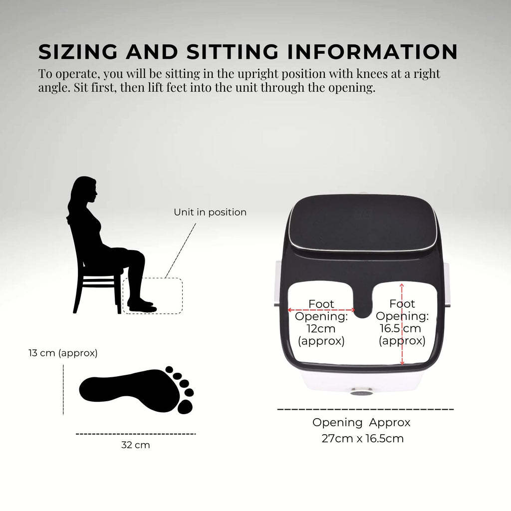 Foot Spa Automatic Water Heating Massager - Electric Pedicure Bath-2