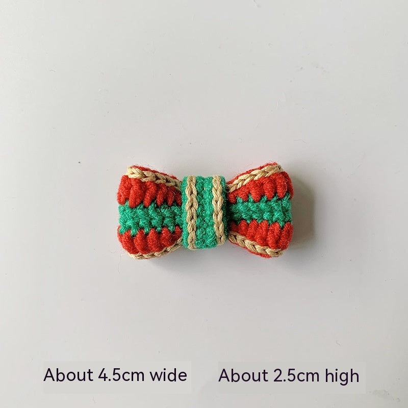 Wool Crocheted Christmas Hair Accessories