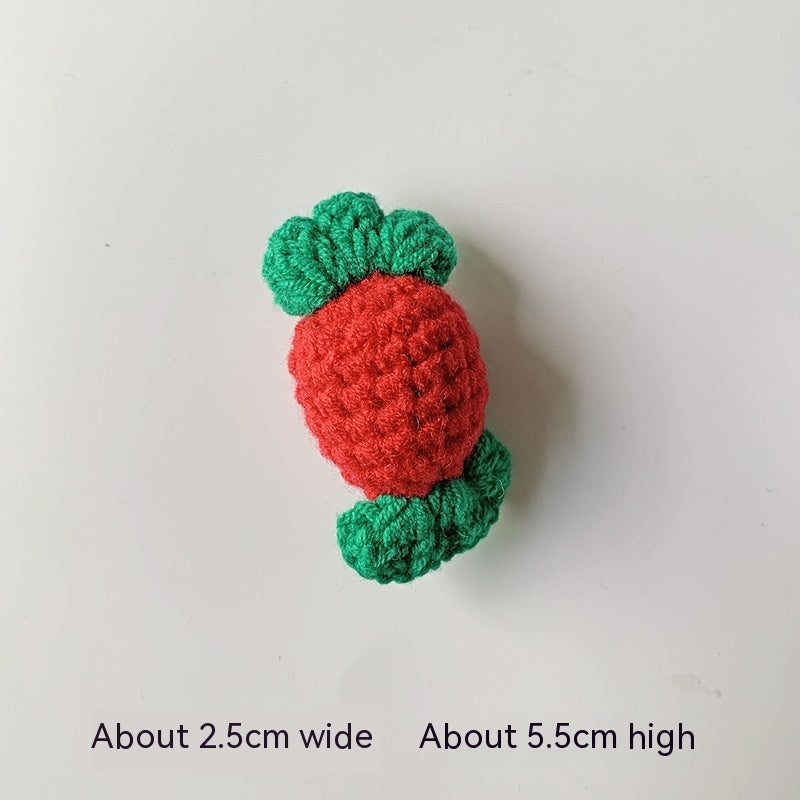 Wool Crocheted Christmas Hair Accessories