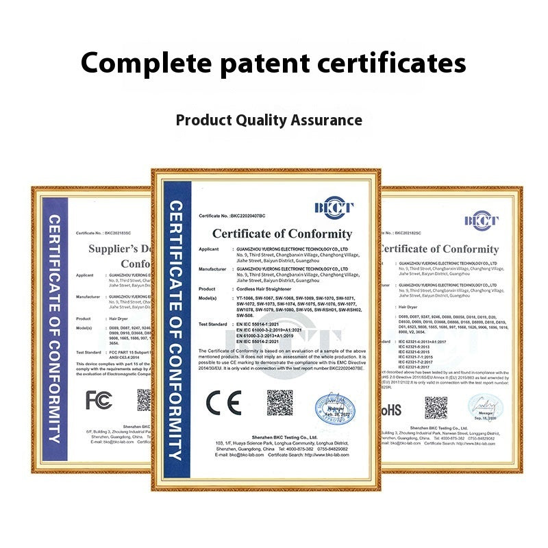 Plancha de pelo de aire caliente dos en uno, con panel ensanchado, para uso en seco y húmedo
