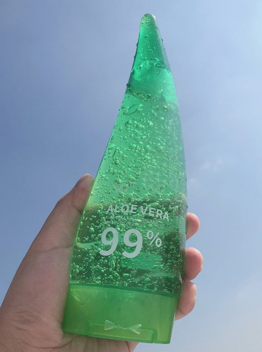 Crema facial hidratante con gel de aloe vera para el cuidado de la piel