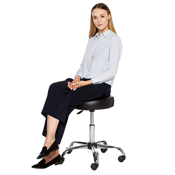 Paléssia chair on wheels with adjustable height - black